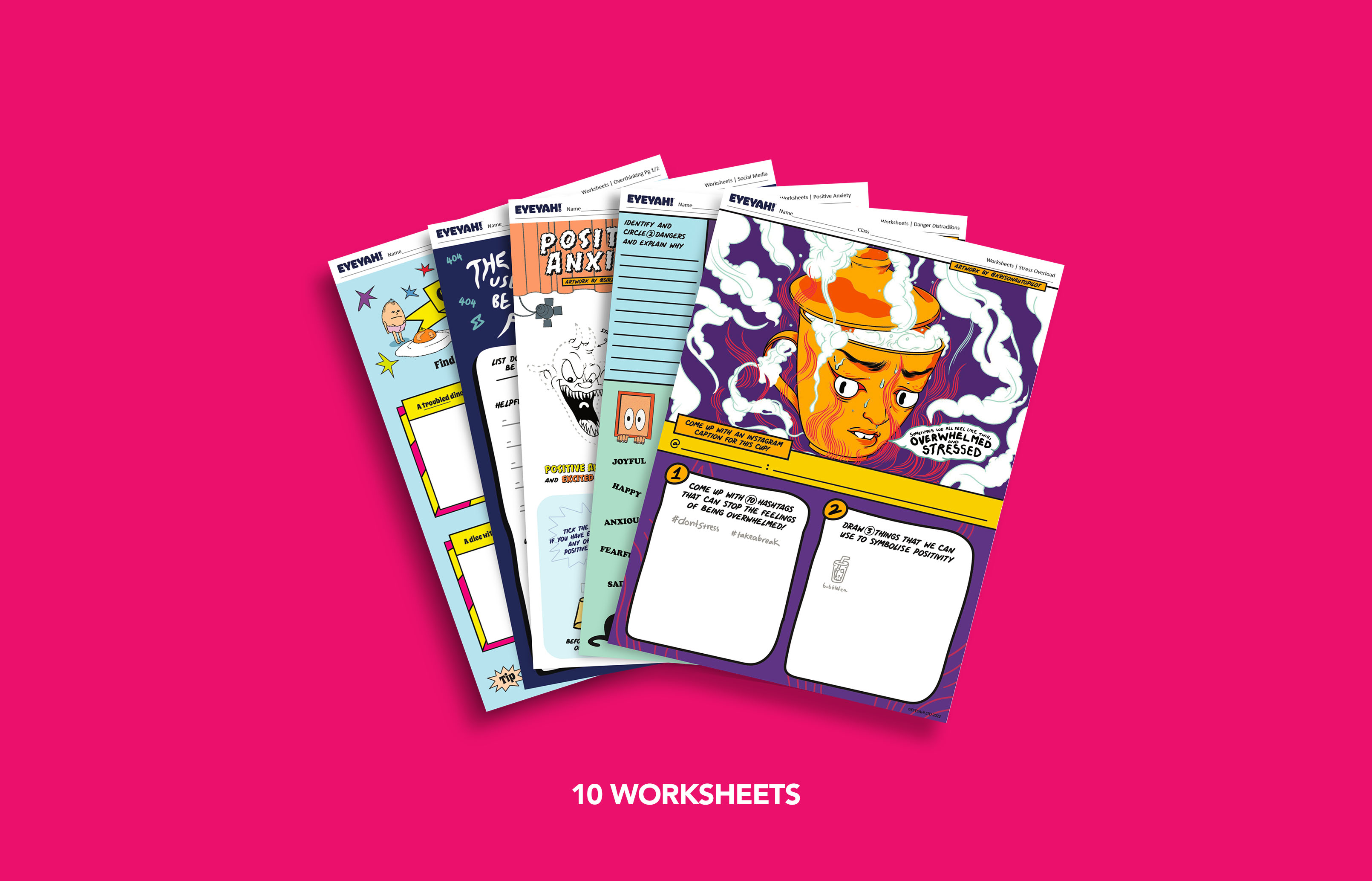 EYEYAH Anxiety Worksheets Eyeyah 